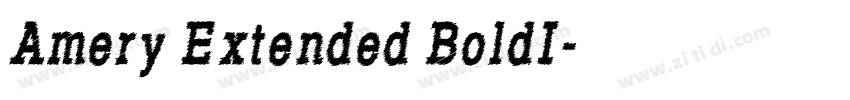 Amery Extended BoldI字体转换 Amery Extended BoldI字体转换